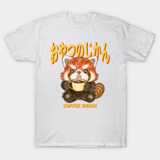 Red panda coffee time T-Shirt